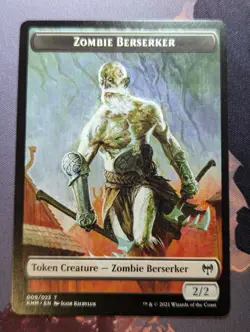 Token - Zombie Berserker - MTG - KHM - 009/023 - Image 1