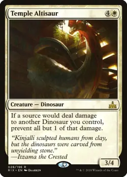 Temple Altisaur Rivals of Ixalan NM White Rare MAGIC GATHERING CARD ABUGames - Image 1