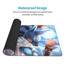 Lucario - Board Card Game Pokemon Playmat Game Mousepad Play Mat of TCG 2083 - Image 3