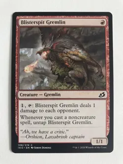 Blisterspit Gremlin MTG Magic the Gathering Card NM Mint Beasts of Ikoria IKO - Image 1