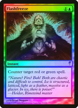 Flashfreeze FOIL Coldsnap PLD Blue Uncommon MAGIC THE GATHERING CARD ABUGames - Image 1