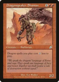 1x DRAGONSPEAKER SHAMAN - Scourge/Commander - MTG - Magic the Gathering - Image 2