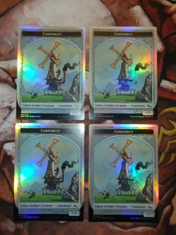 NM FOIL Construct Token Unstable X4 (Playset) MTG Magic the Gathering - Image 1