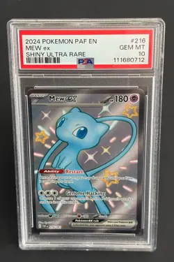 Pokemon Mew ex #216/091 Paldean Fates PSA 10 GEM MINT - Image 1