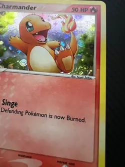 Pokemon TCG Charmander with SWIRL 57/112 FireRed & LeafGreen Reverse Holo LP - Image 3