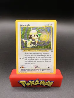 Pokemon TCG Smeargle Neo Discovery Holo 11/75 LP+ SWIRL - Image 1