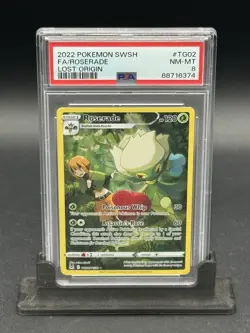 GRADED PSA 8 2022 Pokemon SWSH FA/ROSERADE Lost Origin #TG02 - Image 1
