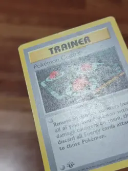 1st Edition Shadowless Pokemon Center! Base Set Trainer 85/102 PL - Image 2