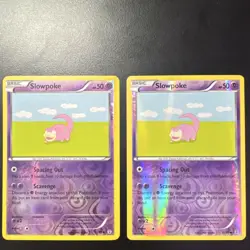 Pokemon TCG NM/Mint Slowpoke 32/83 Reverse Holo Lot (2) - Generations Set, 2016 - Image 1