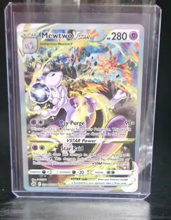 Pokemon Mewtwo VSTAR GG44/GG70 Crown Zenith Galarian Gallery Full Art Holo - Image 1
