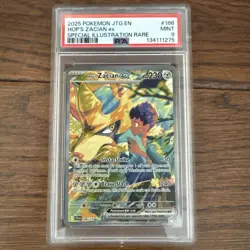 POKEMON JOURNEY TOGETHER #186 HOP'S ZACIAN EX SPECIAL ILLUSTRATION RARE PSA 9 - Image 1