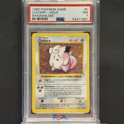 Pokemon - 1999 Base Set (Shadowless) - Clefairy Holo 5/102 - PSA 7 - Image 1