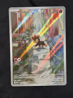 Pokemon TCG Litleo 139/132 Me01: Mega Evolution Illustration Rare Near Mint - Image 1