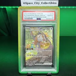 Pokemon TCG Bloodmoon Ursaluna EX 216/167 Twilight Masquerade 2024 PSA 10 - Image 1