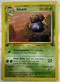 Pokemon TCG Gloom 37/64 Jungle 1st Edition NM WotC - Image 1