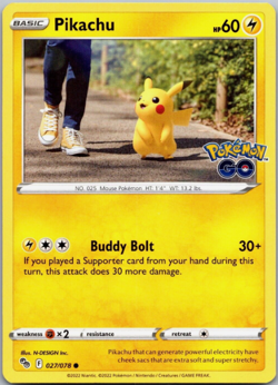 Pokemon - Pikachu - Pokemon GO - 027/078 - NM/M - Image 1