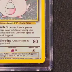 Chansey 3/102 1999 Pokemon Base Set - Unlimited Rare Holo CGC 6.5 - Image 5