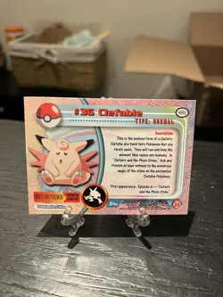 Clefable #36 1999 Topps Pokemon TV Animation Edition Series 1 Blue Logo LP - Image 2