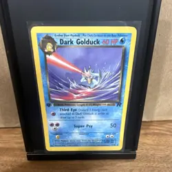 Pokemon Dark Golduck 37/82 Team Rocket 1st Edition 60 HP Regular English - Image 1