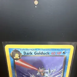 Pokemon Dark Golduck 37/82 Team Rocket 1st Edition 60 HP Regular English - Image 2