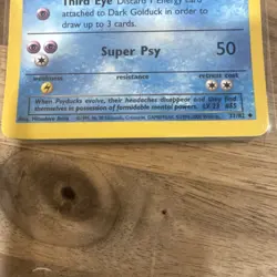 Pokemon Dark Golduck 37/82 Team Rocket 1st Edition 60 HP Regular English - Image 5