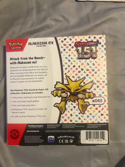 Pokemon TCG Scarlet and Violet - 151 Alakazam ex Collection Box - 4 Packs - Image 2