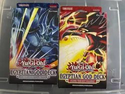 Yugioh Slifer And Obelisk Egyptian God Deck SEALED 1st Edition Starter Deck SET - Image 1