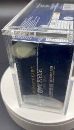 One Piece EN OP-01 Romance Dawn Blue Bottom Booster Box Sealed w/ Acrylic Case - Image 2