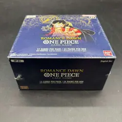 One Piece EN OP-01 Romance Dawn Blue Bottom Booster Box Sealed w/ Acrylic Case - Image 5