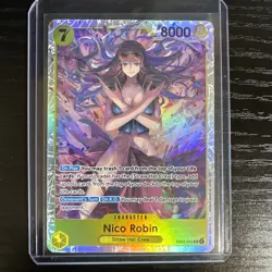 Bandai Nico Robin EB03 SR Full Art Holo 8000 Power One Piece Card EB03-055 - Image 1