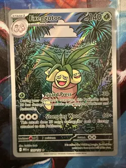 Pokemon TCG Exeggutor 135/132 Mega Evolution English Illustration Card NM - Image 1
