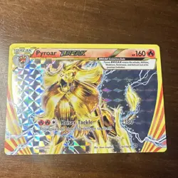 Near Mint Pyroar BREAK Holo Rare 24/114, 2016 XY Steam Siege, Pokemon TCG Card - Image 1