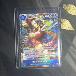 Bandai One Piece CCG Boa Hancock EB01-049 Full Art Holo 8000 Power Card - Image 1