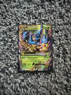 Pokemon TCG M Heracross EX Holo Card 112/111 Furious Fists Secret Rare - Image 1