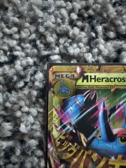 Pokemon TCG M Heracross EX Holo Card 112/111 Furious Fists Secret Rare - Image 2