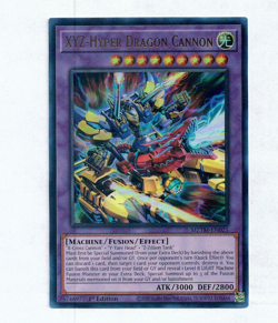 Yugioh Yu-Gi-Oh! XYZ-Hyper Dragon Cannon MZTM-EN021 Ultra Rare Foil Card NM - Image 1