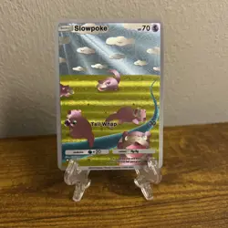 ART CARD ~ Pokemon Pocket TCG Slowpoke Illustration Immersive TEXTURED ~ - Image 1