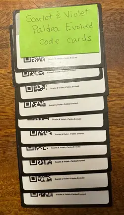 10 Pokemon TCG Paldea Evolved Code Cards Free Ebay Messenge Ship - Image 1