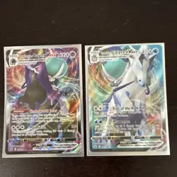 Pokemon Ice Rider & Shadow Rider Calyrex VMAX Holo Lot - 2 Cards, 2021 - Image 1