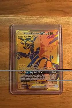 Pokemon TCG Pikachu & Zekrom GX SM248 Holo Promo Card - Image 1