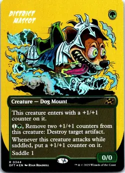 District Mascot (Borderless) R Aetherdrift FOIL 344 NM NM-LP - Image 1