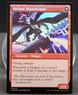Invasion of Tarkir / Defiant Thundermaw Foil Mythic #149 NM MoM - Image 2