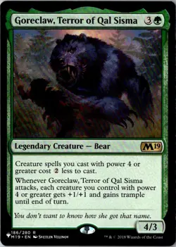 GORECLAW, TERROR OF QAL SISMA 186 RARE THE LIST REPRINTS MAGIC: THE GATHERING NM - Image 1