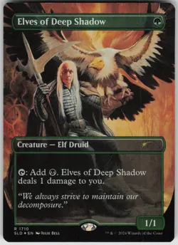 MTG Elves of Deep Shadow Rainbow Foil Foil NM Secret Lair Drop Series Magic 1710 - Image 1