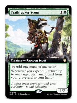 Trailtracker Scout (Extended Art) - [Commander: Bloomburrow] Magic MTG NM 🌳 - Image 1