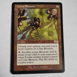1x Lotus Blossom Urza's Saga MTG Magic the Gathering MP - Image 1