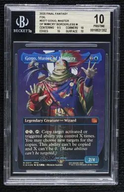 Gogo Master of Mimicry Borderless Magic Final Fantasy BGS 10 PRISTINE - Image 1