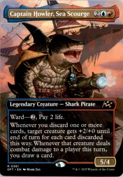 Captain Howler, Sea Scourge (Borderless) Aetherdrift DFT Normal NM - Image 1