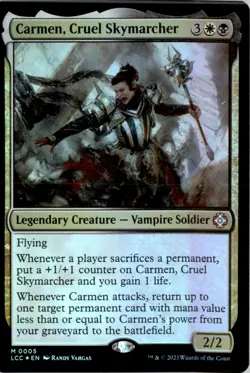 Carmen, Cruel Skymarcher Commander: The Lost Caverns of Ixalan LCC Foil NM - Image 1