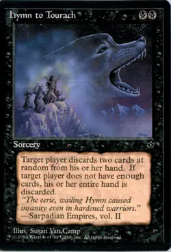 Hymn to Tourach (Van Camp) Fallen Empires FEM Normal NM - Image 1